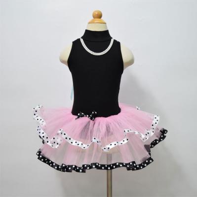 China children ballet tutu skirt with pearl necklace for kids dance costume latin dance dress for sale