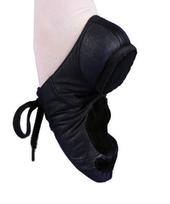 China Adult and child pig leather black oxford jazz dance shoes for sale