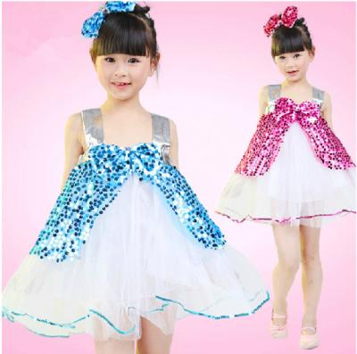 China Girl‘s sequined costumes dance costumes dress for children for sale