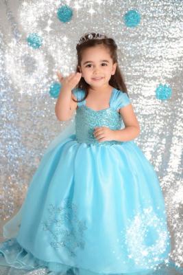 China Frozen series girl's disney princess fancy cosplay costume dress for halloween party wear for sale