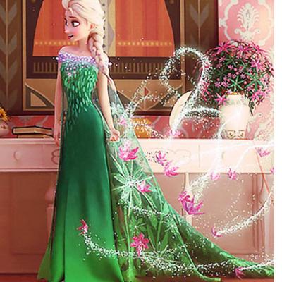 China 2016 Summer New Children Dresses For Girls Elsa Dress Princess Anna Cosplay Costume Baby Kids Clothing Vestido Infantis for sale