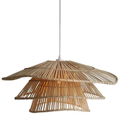 China Lighting Works Modern Bamboo Light Fixture Pendant Lamp Indoor Use for sale