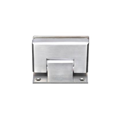 China Shower Room 90 Degree Square Corner Clip Glass Clamp Stainless Steel Wall Mount Bathroom Shower Glass Clamp for sale