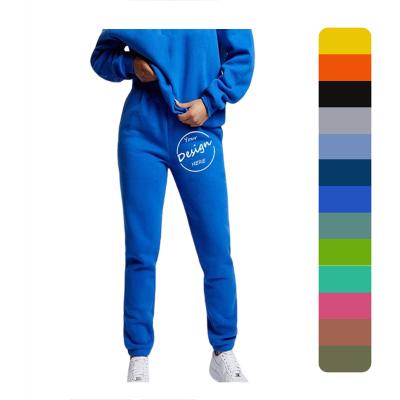 China Anti-pilling OEM ladies custom fleece sweatpants blank heavy cotton baggy sweat pants women joggers Pants for sale