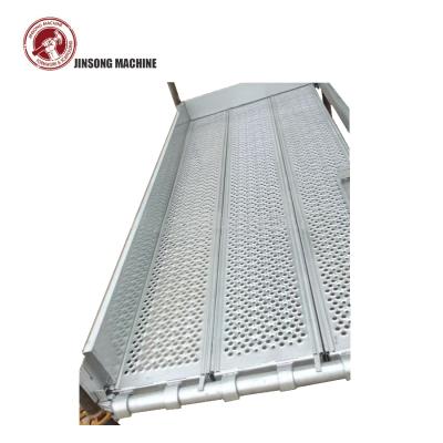 China Anti-Slip And High Recycling Rate Layher Series Galvanized Perforated Steel Scaffolding Walk Panels for sale