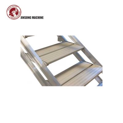 China Hotel Aluminum Ringlock Scaffolding System Step Staircase With Light Weight for sale