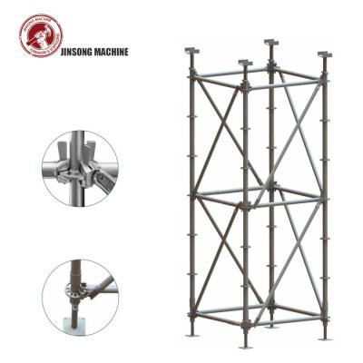 China Hotel Popular JRS Hot Galvanized Ringlock Scaffolding System , Scaffolding Rack Systems for sale