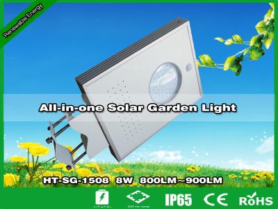 China 8W All-in-one Integrated Solar LED Garden Light for sale