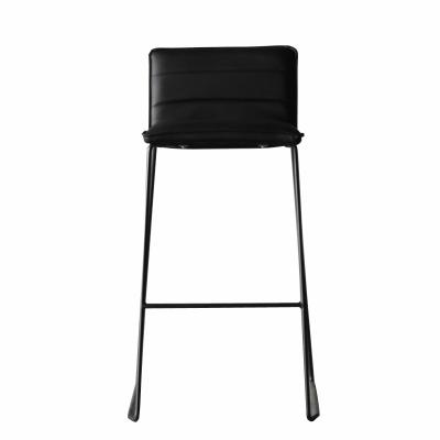 China Wholesale Modern Bar Furniture Restaurant Bar Stools Quality Modern Upholstered Bar Chairs With Black Legs for sale