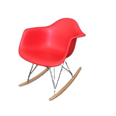 China Home Furniture s Reclining Shape Plastic Chairs Outdoor Garden Set Plastic Resin Wood Swing Chair for sale