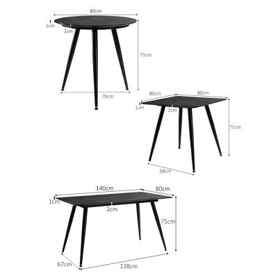 China Nordic Modern Minimalist Adjustable MDF Luxury Square Scratch Resistant Dining Table Round Table(Other) for sale