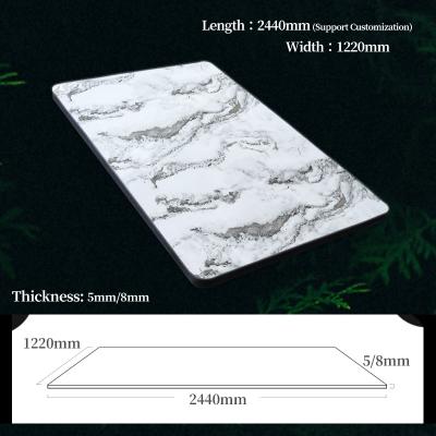 China 1220*2440mm Marmorwandverkleidung Wasserdicht Marmor Bambus Holzkohle Holzfurnier zu verkaufen