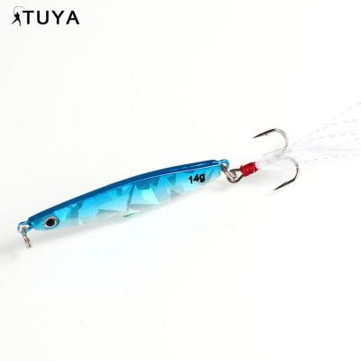 China Carbon Steel Carbon Steel Grade Triple Hook Fishing Lure Tight With Beautiful Tail for sale