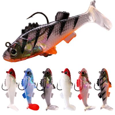 China New Style Design 3D Plastic Hand Made Colorful Small Tiny Size Plastic Bait Soft Lure for sale