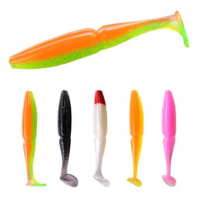 China T Tail Netting Plastic Bait Fishing 9cm T Tail Plastic Soft Lure Fish for sale