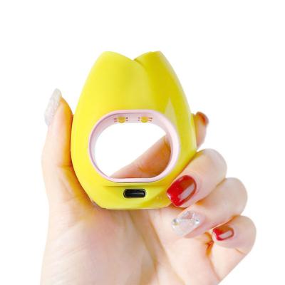 China Hadiyah Factory 16W Fashion Nail Dryer Mini Portable LED Nail UV Gel Curing Lamp Rose USB Home Use Manicure Lamp for sale