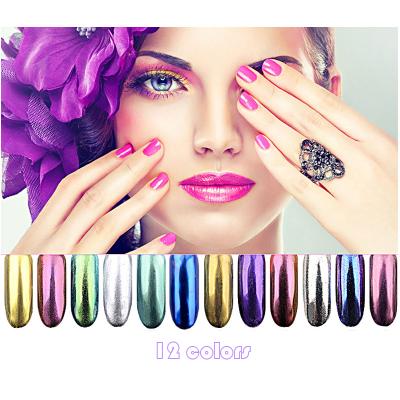 China Fashion Hadiyah Factory Nail Glitter Powder Chrome Dust Nail Art Pigment Mirror Pigment Powder Nail Decoration Tools for sale