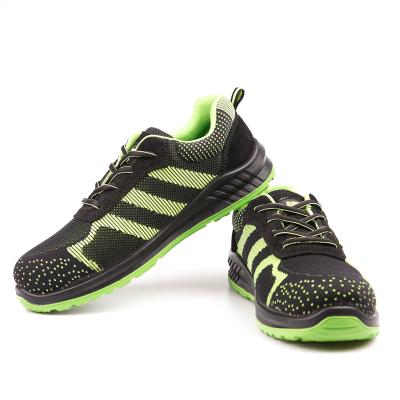 China China Anti-Slip Hot Sale Fly Knit Sneakers Breathable Upper Mens Lightweight Safety Shoes for sale