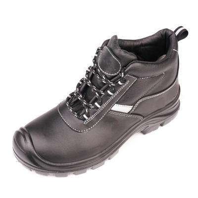 China New Pigskin Leather Safety Steel Toe Boots Waterproof Steel Toe Industrial Boots Slip Resistant Work Shoes for sale