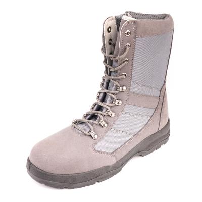 China Latest Design Anti-Static Suede Leather Hike Shoes Steel Toe High-Top Work Safety Boots For Ladies for sale