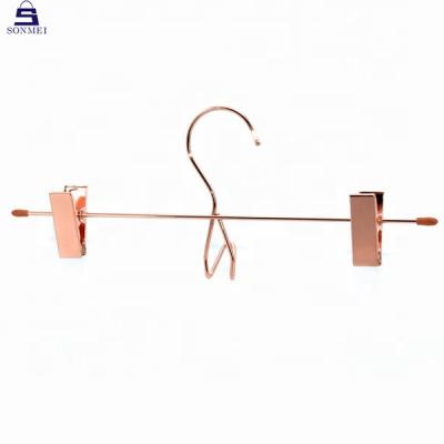 China DISPLAY Store Hanger Luxury Mounted Gold Metal Hanger For Lingerie for sale