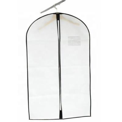 China High Quality Garment Packaging Bag Foldable Suits Cover White for sale