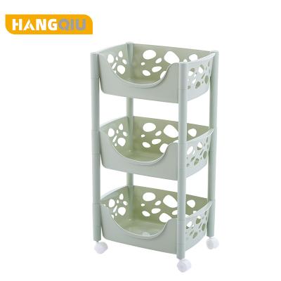 China Good Quality Plastic Storage Pulley Viable Rack Shelf Custom Plastic Shelf For Living Room for sale