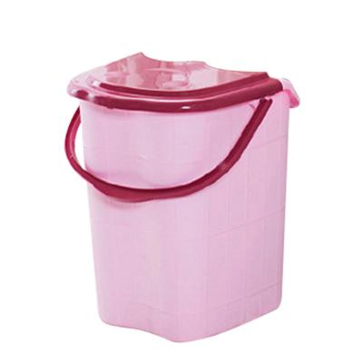 China China Hot Selling Viable Plastic Adult Child Adult Child Bath Basin Foot Bath Soaking Bucket With Lid for sale