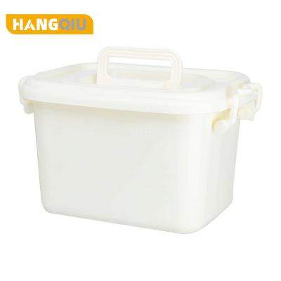 China Hot Sale Household PP Organizer Bins Plastic Transparent Viable Home Storage Box With Lids for sale