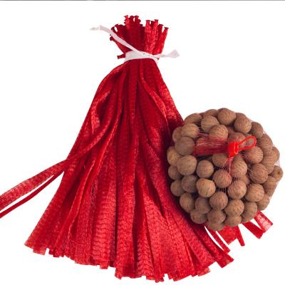 China Fruit/Garlic/Ginger/Nuts/Eggs Knot PE Mesh Bag Packaging Mesh Bag Supermarket Vegetable and Fruit Mesh Bag for sale