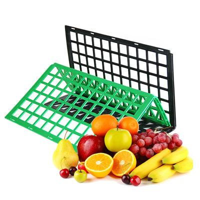 China Eco - Friendly Black And Green Supermarket Color L Shape Plastic Guardrail Bar Display for sale