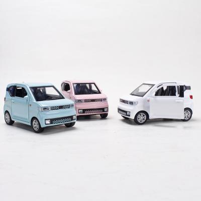 China 1:32 Friction Toy Alloy Mini Car Model Wuling Hongguang Car Ornaments for sale