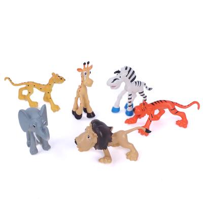 China 3 Years+ Solid Animal World Forest Forest Cake Topper PVC Model Ornaments For Cake Decoration for sale