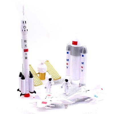 China 3 year+ airplane and space rocket boxed high quality 7 piece cake topper for sale