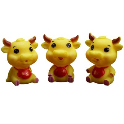 China 3 year+ factory direct sale three kinds of yellow lucky and auspicious cow cake decoration for sale