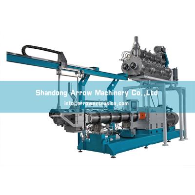 Chine Floating Fish Feed Automatic Aquatic Feed Floating Fish Feed Production Line Pet Food Pellet Machine à vendre