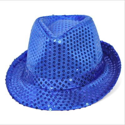 China Picture sequins new year of jazz modern shiny sexy hat festival celebrating colorful sequins party hat for sale