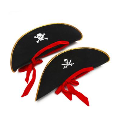 China Wholesale Picture Hat Factory Halloween Pirate Skull Pirate Flag Corsair Hat for sale