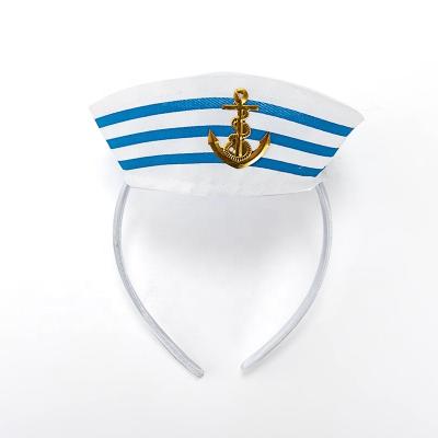 China Professional Mini Sailor Hat Headband Headdress Funny Role Playing Party Picture Supplier Headbands for sale