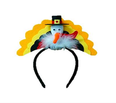 China New Feature Thanksgiving Turkey Hat Headwear Thanksgiving Party Dancing Headwear Wholesale for sale