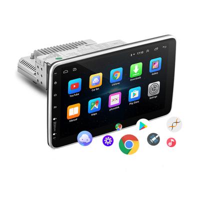 China GPS Universal 10.1 Inch IPS Rotating Screen Car Multimedia Player Radio Stereo GPS Android 12 Player for sale