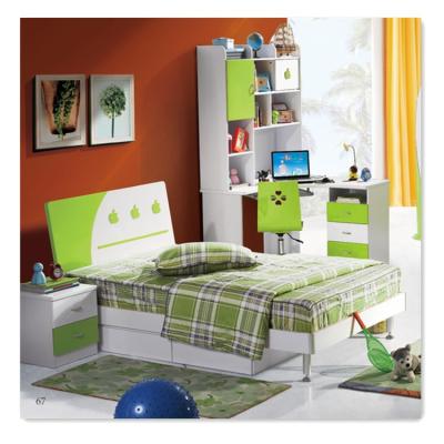 China Factory supply attractive price modern high quality modern kids bed children bedroom with wardrobe for sale