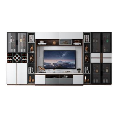 China Large Simple Design 75inch TV Wall Cabinet Durable Detachable TV Cabinet For Living Room/Villa for sale