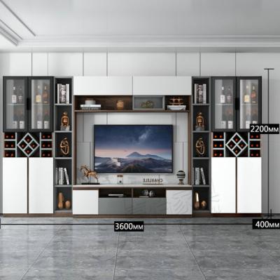 China Durable Hot Selling Freestanding Combination TV Cabinet European Design 80inch TV Unit For Living Room for sale