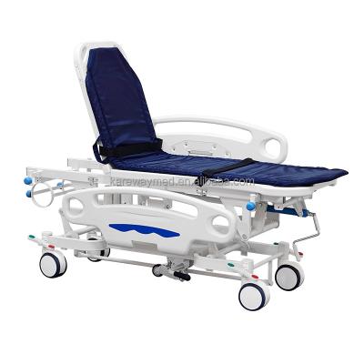 China New Design Modern Professional Medical Supplies Kareway Patient Stretcher Trolley With Mattress for sale