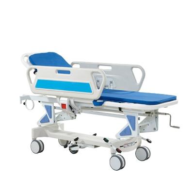 China Taiwan Factory Chimei Kareway ES001 Multifunctional Single Crank Hospital Medical Emergency Adjustable Patient Trolleys for sale