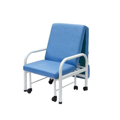 China Space saving. Kareway Durable Multifunction PVC Hospital Luxurious Accompanying Medical Chair Medical Bed for sale