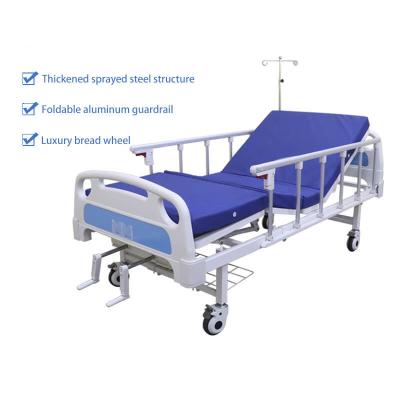 China rear & knee reclining style factory cost price ABS head and foot board standard dimension single care upper bed for sale