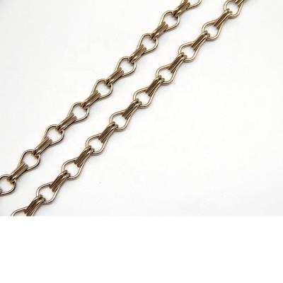 China 2023 Champagne Color Luxury Metal Art Showroom Decorative Chain Visual Metal Background Exhibition Wall Decoration for sale