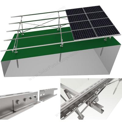 China AL 6005 - T5 Adjustable Ground Screw Mount Solar System Solar Panel Tilt Mount Frames Solar Ground Mount Kit for sale